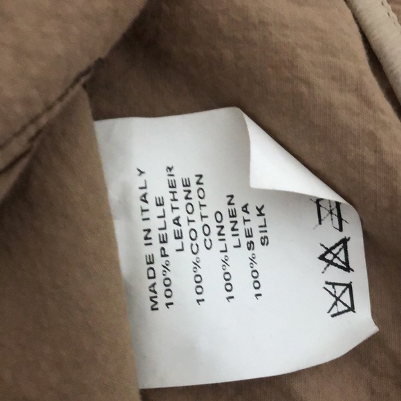 Brown stitched leather jacket - Picture 4 of 5